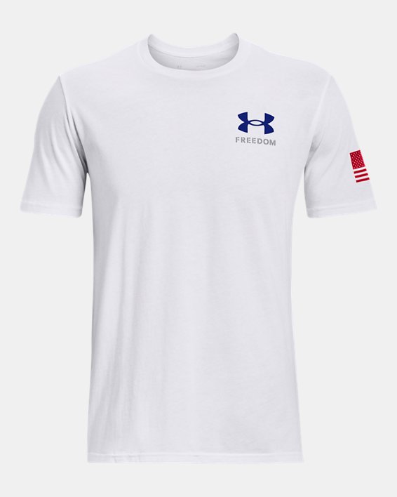 Men's UA Freedom Banner T-Shirt, White, pdpMainDesktop image number 4